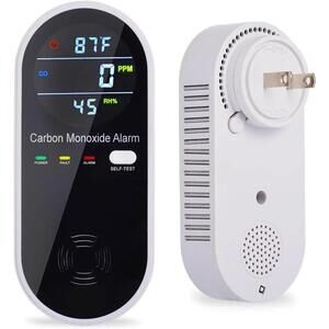 Carbon Monoxide Detector Plug in Wall, WESHLGD Portable Carbon FREE SHIPPING